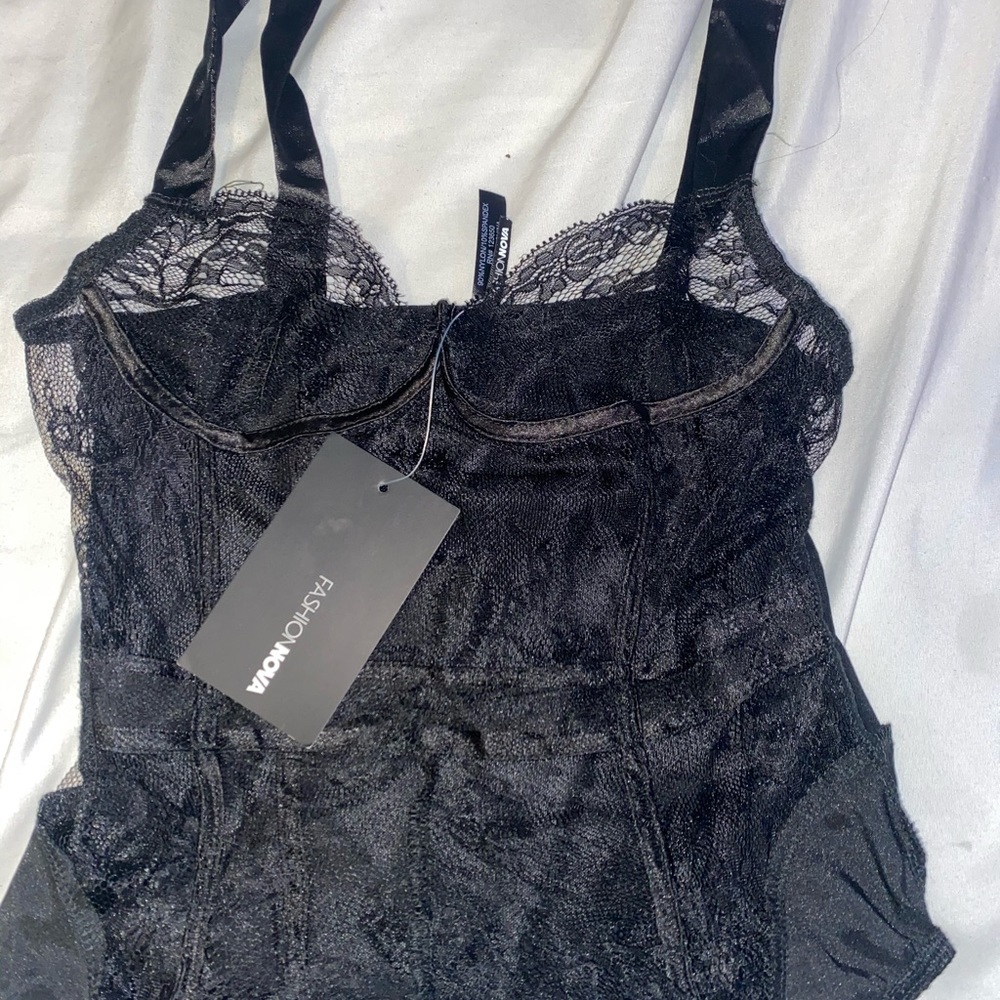 Black fashion nova lingerie top